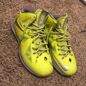 Nike Lebron 10 Volt Dunkman. Size 9